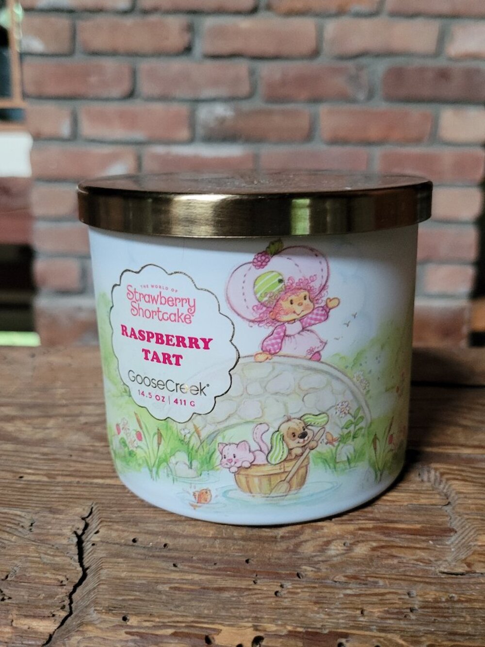 RASPBERRY TART STRAWBERRY SHORTCAKE PAL 3-WICK LIMITED EDITION CANDLE